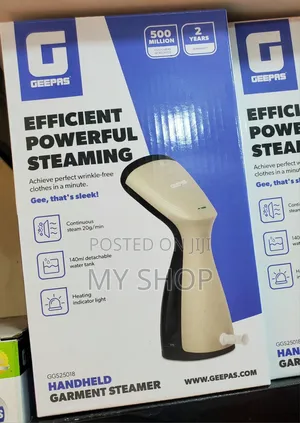 Geepas Mini Garment Steamer - For Travel Home Use
