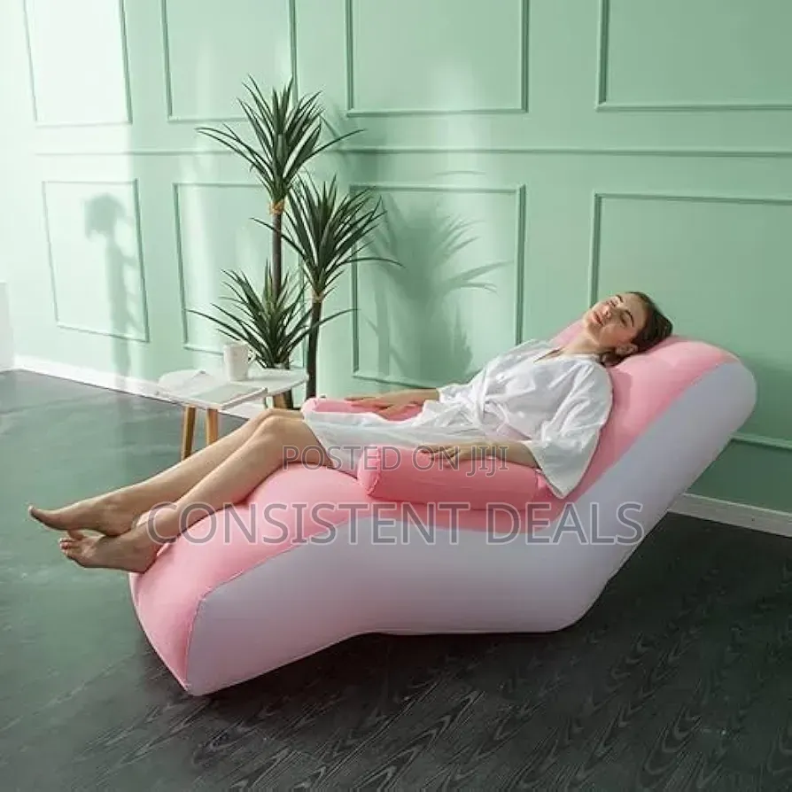 Inflatable Recliner Sofa Chair With Armrest Cushions
