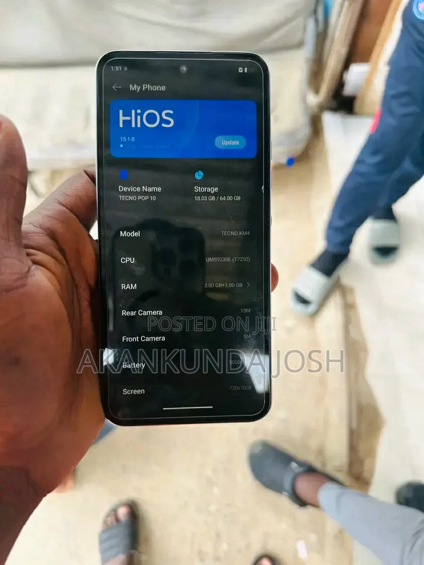 New Tecno Pop 10C 64 GB Gray