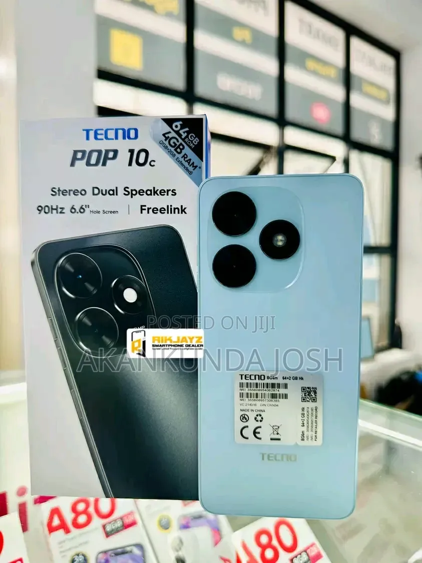 New Tecno Pop 10C 64 GB Blue
