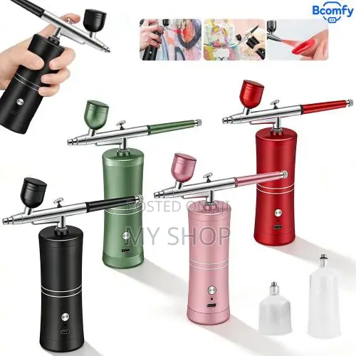 Rechargeable Cordless Air Brush Compressor- For Hair Cuts and Nails