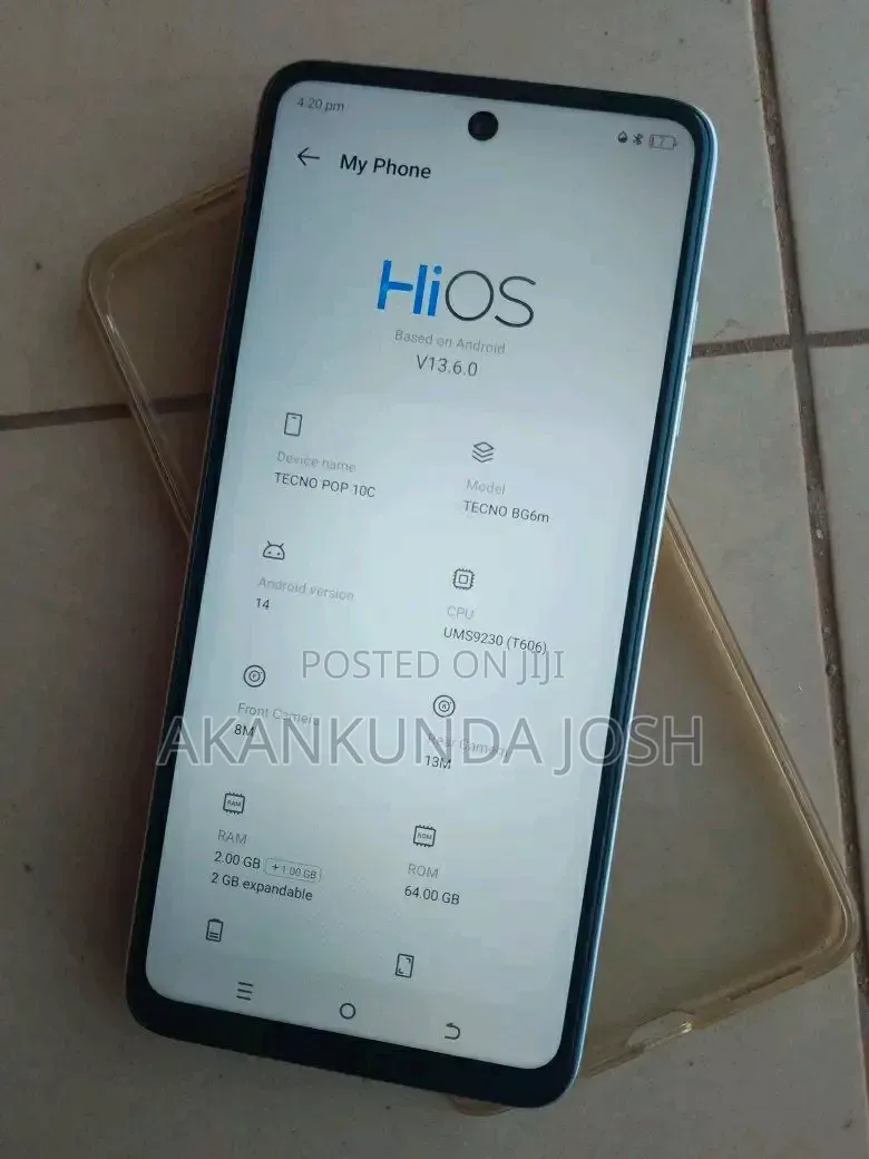 New Tecno Pop 10 128 GB Gray