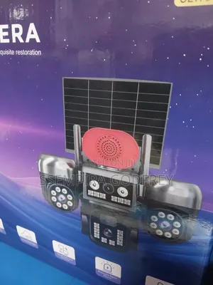 Solar Camera 4lens With Siren of 50m