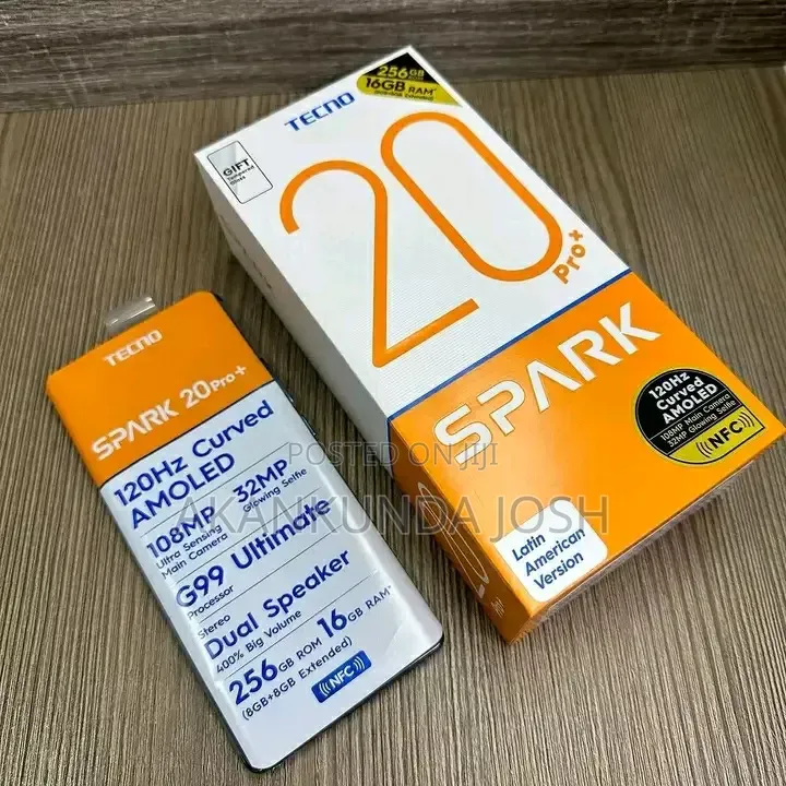 New Tecno Spark 20 Pro Plus 256 GB Blue