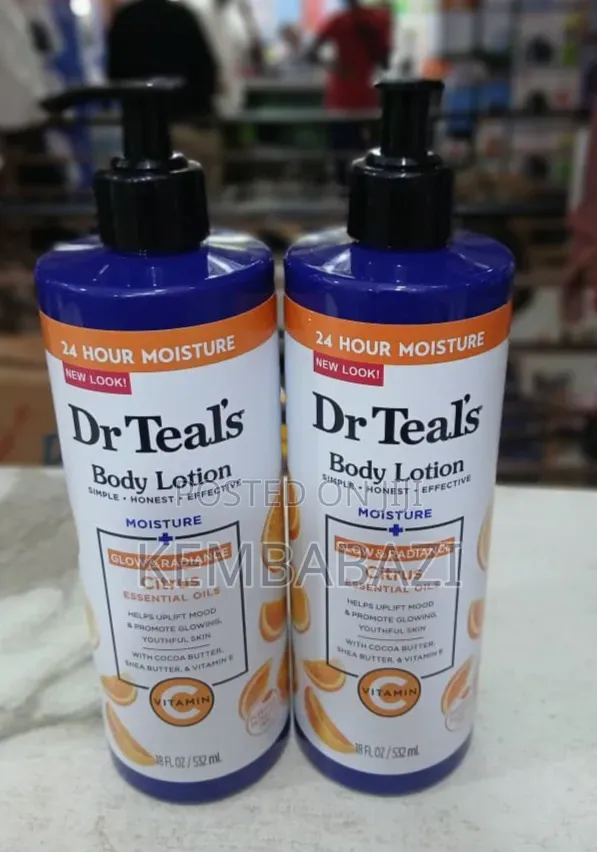 Dr Teal's Glow Radiance Citrus Essential Oils Body Lotions