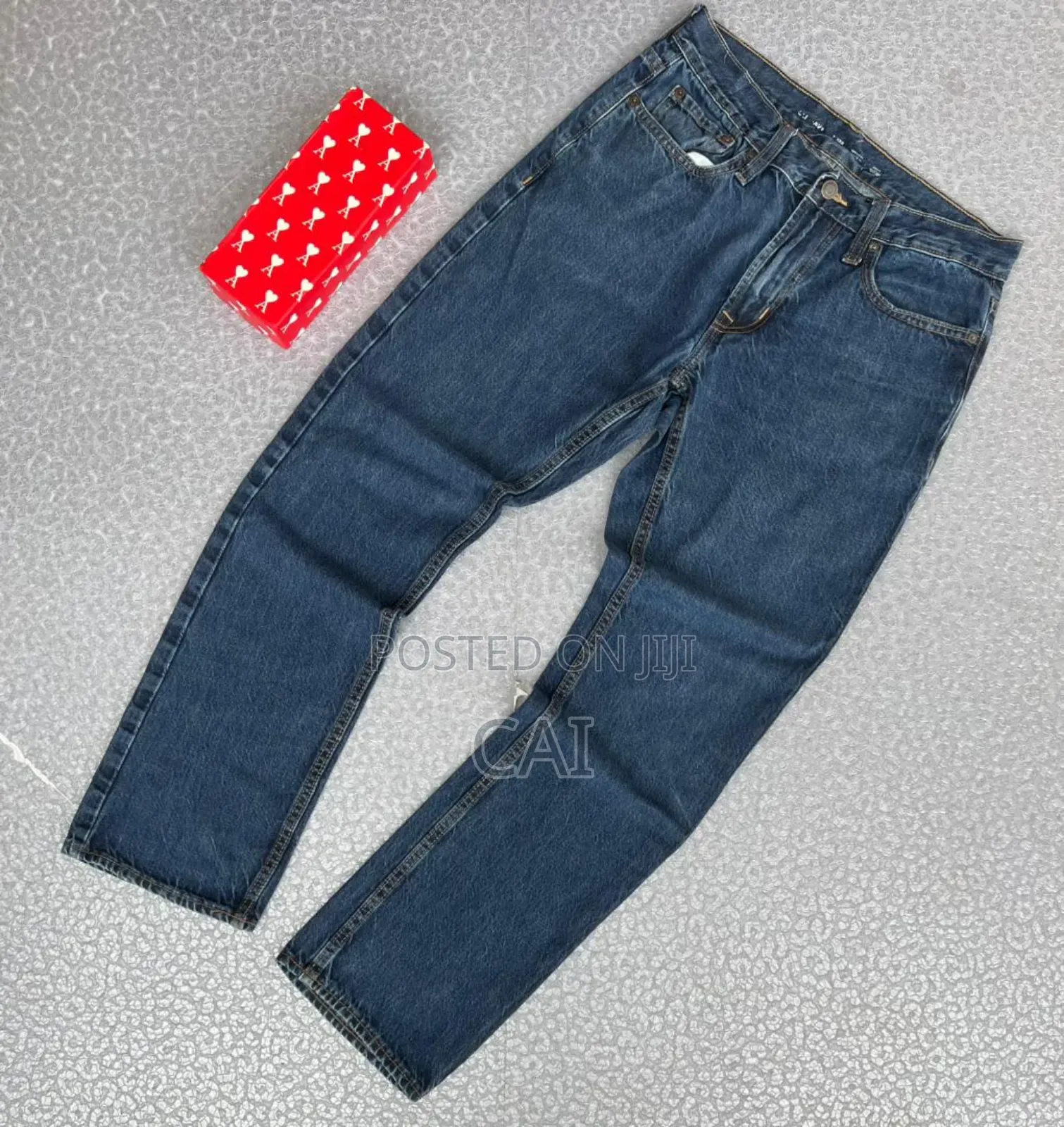 Men's Baggy, Loose-Fit Jeans. All Blue
