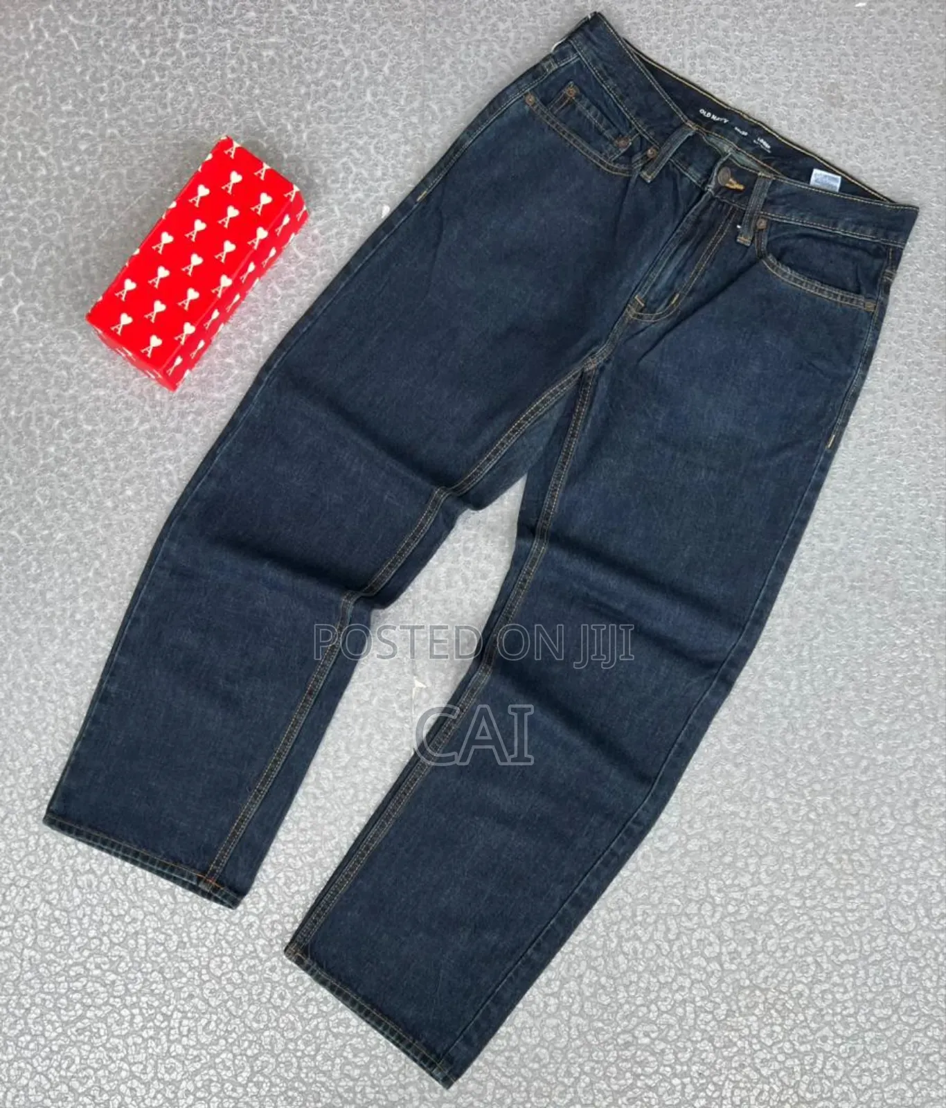 Men's Baggy, Loose-Fit Jeans. All Blue