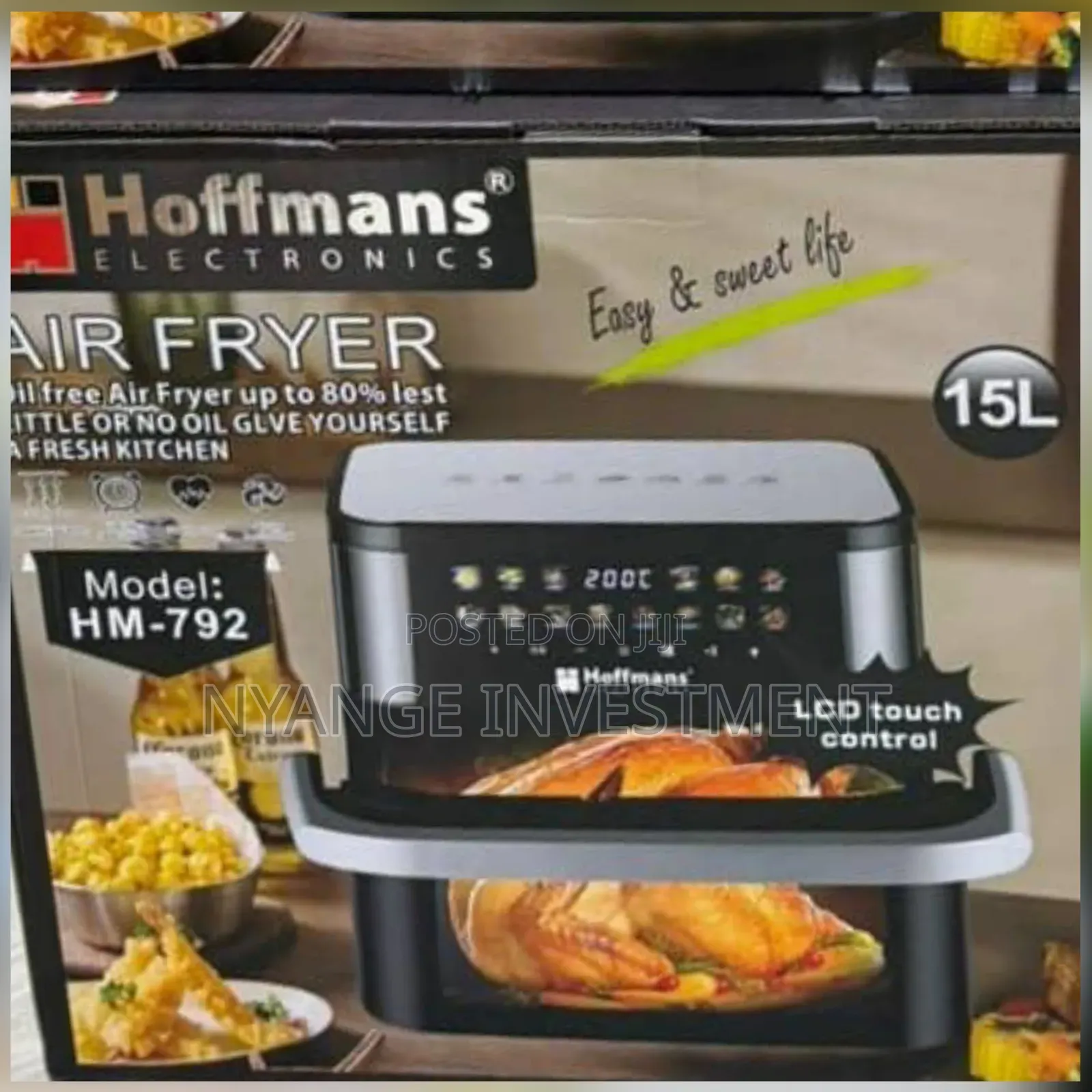 Hoffmans Hm-792 15l Digital Air Fryer. Air Fryer 15l