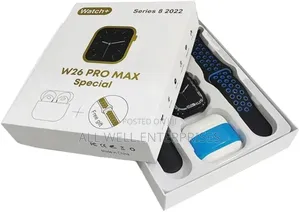 W26 Pro Max Smart Watch With Bluetooth Earphones