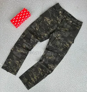 Men's Camouflage Printed Cargo Trousers