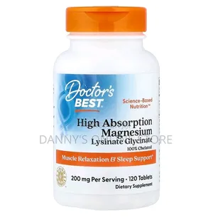 High Absorption Magnesium Gylicinate Lysinate Chelated, 120 Tablets,