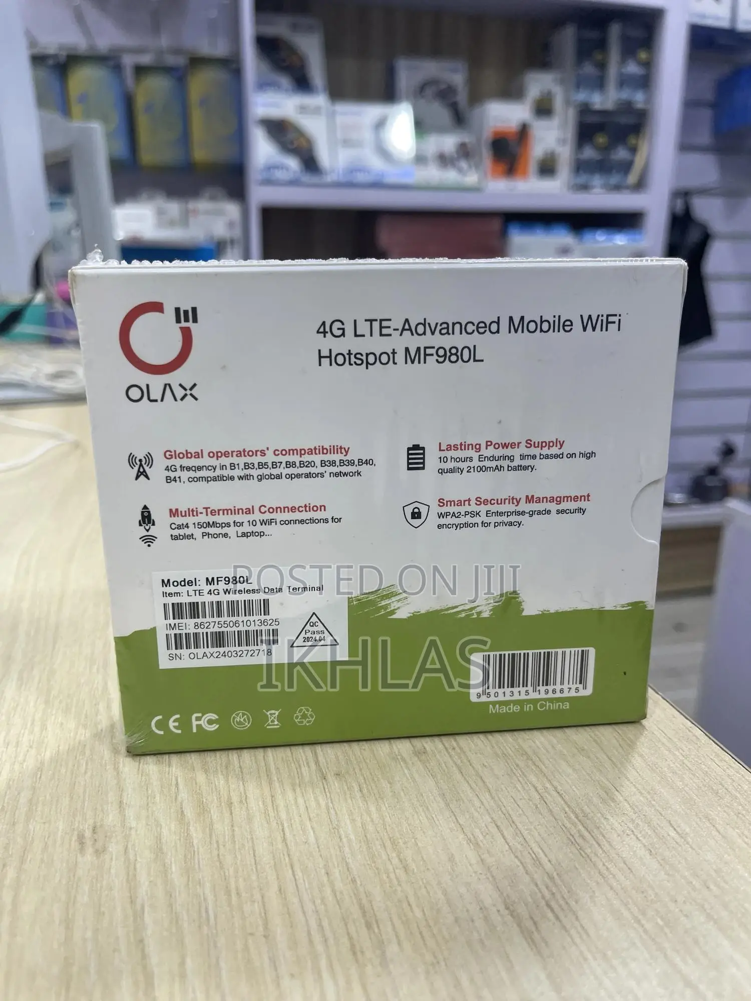 Olax Lte 4g Mifi Mf980l