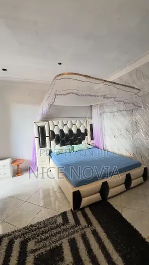 Wooden White Leather Bed Frame 5 by 6