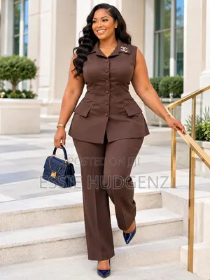 Sleeveless Ladies Suits