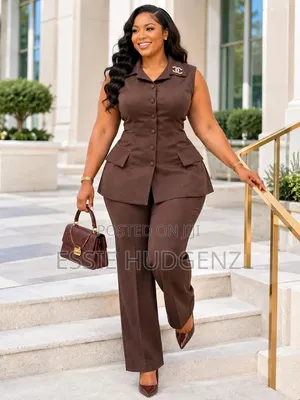 Sleeveless Ladies Suits