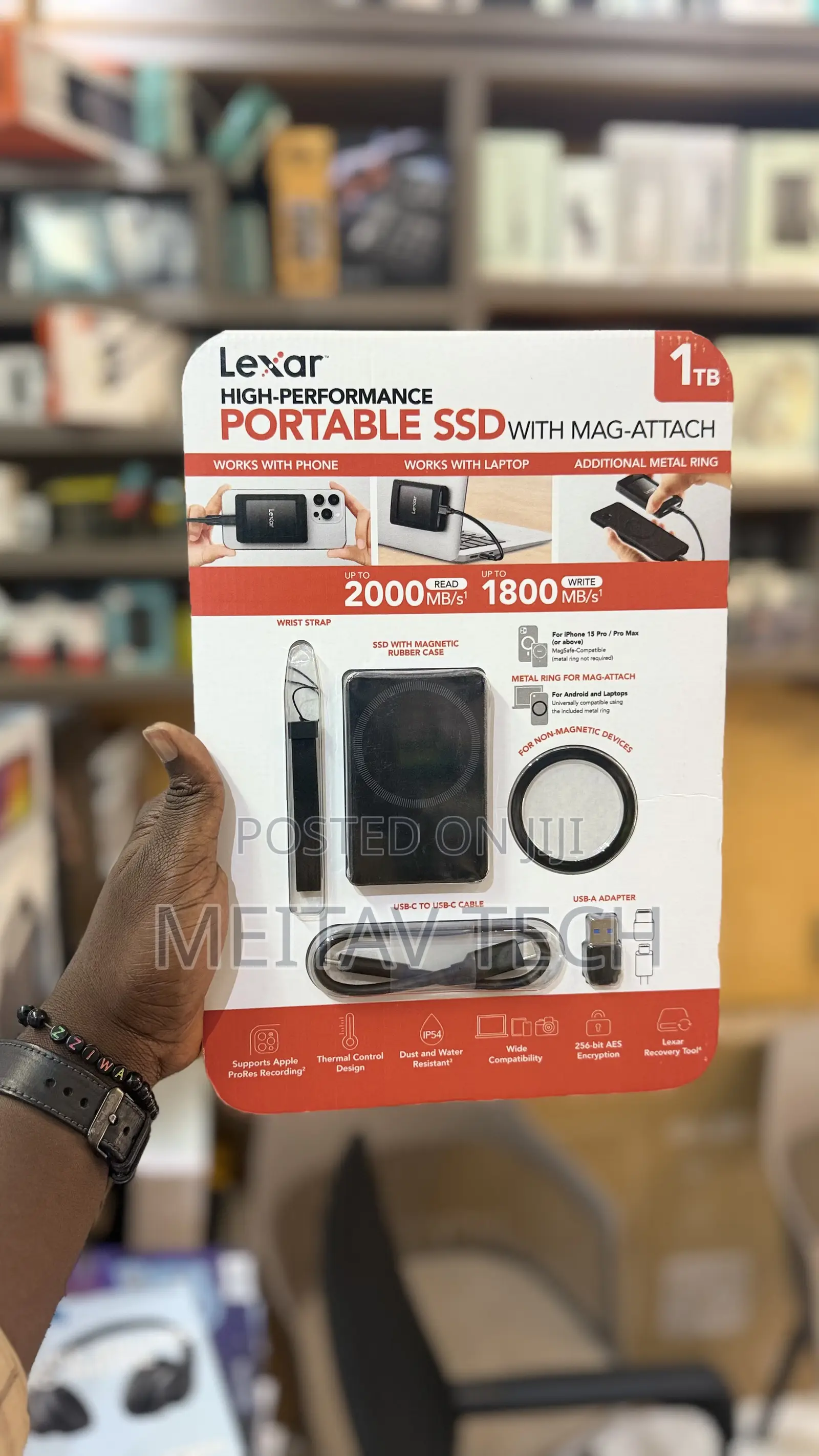 Lexar 1tb Sl500 Portable Ssd, Magnetic Set