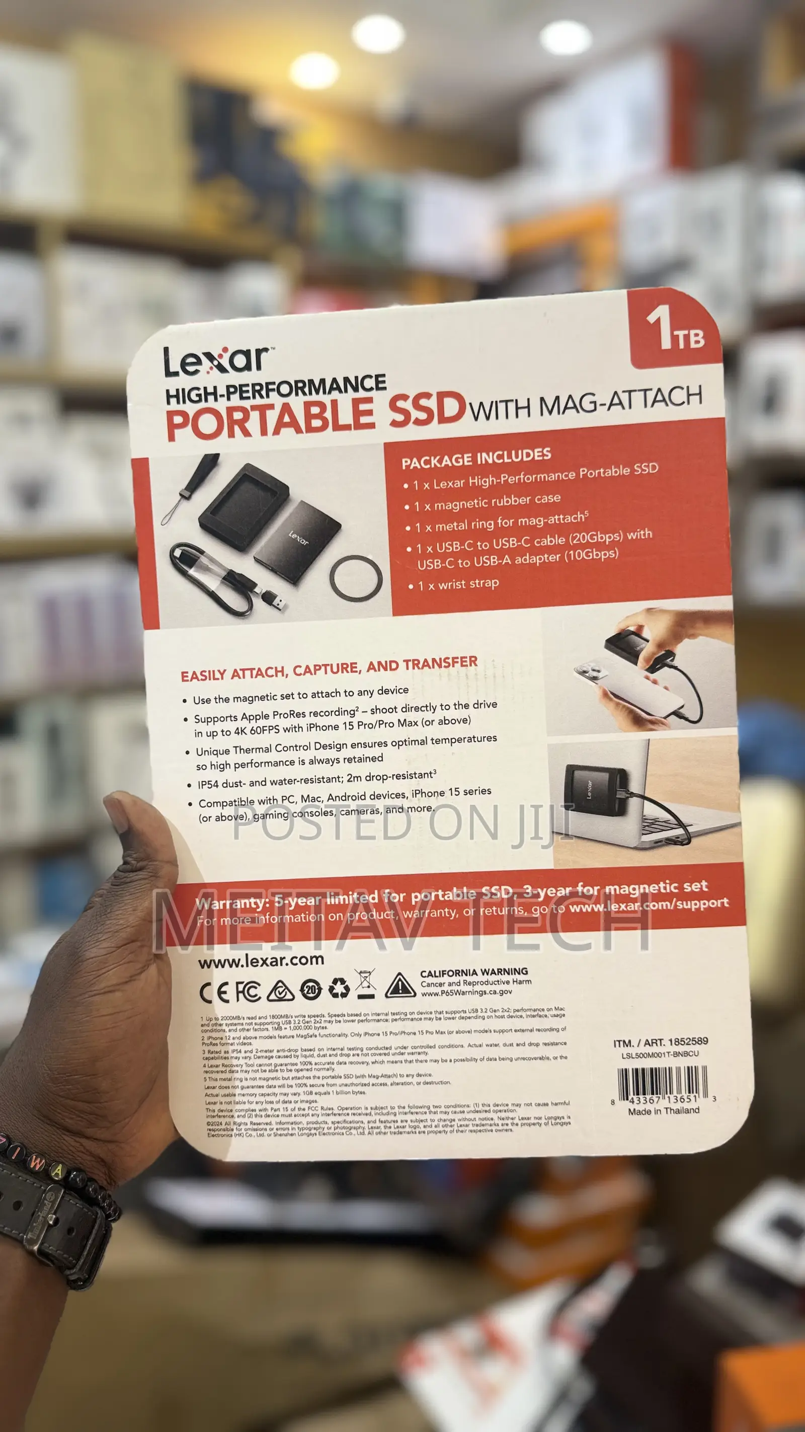 Lexar 1tb Sl500 Portable Ssd, Magnetic Set