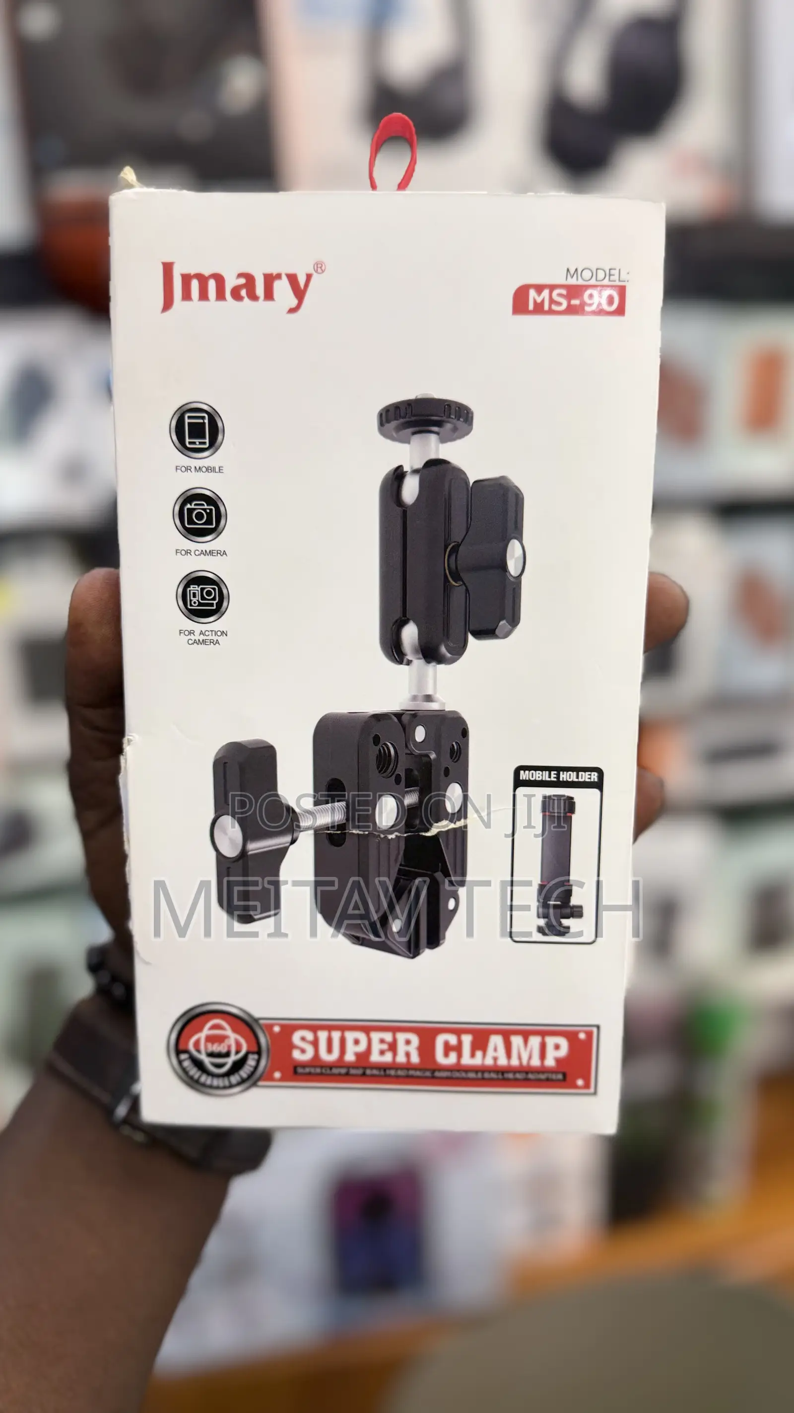 Jmary Ms-90 Super Clamp, For Action Cameras,Etc