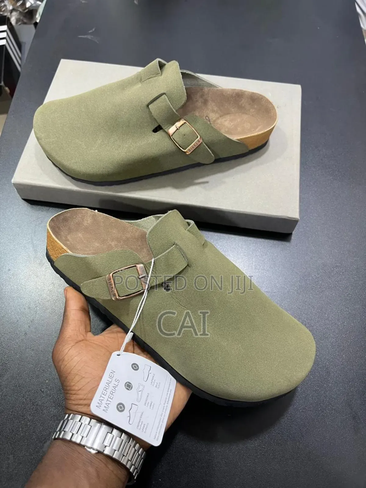 Birkenstock Boston Clog Sandals Available Grey, Beige, Olive Green