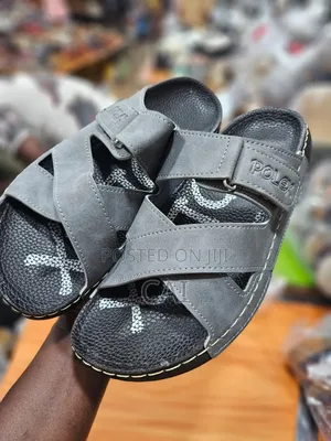 Polex Gray, Green Men's Slip-on Sandals