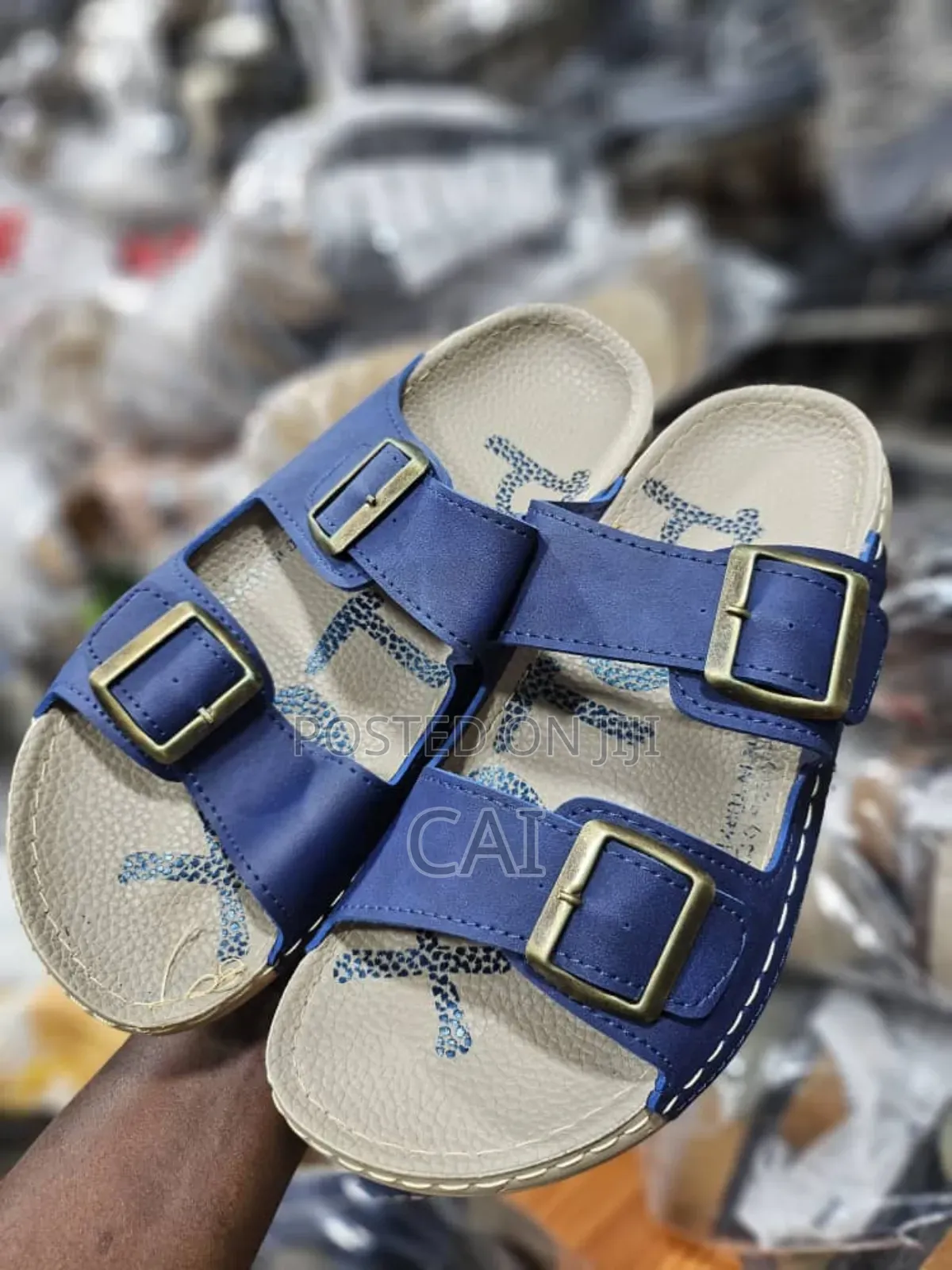 Polex Brand Men's Classic Double-Strap Sandals