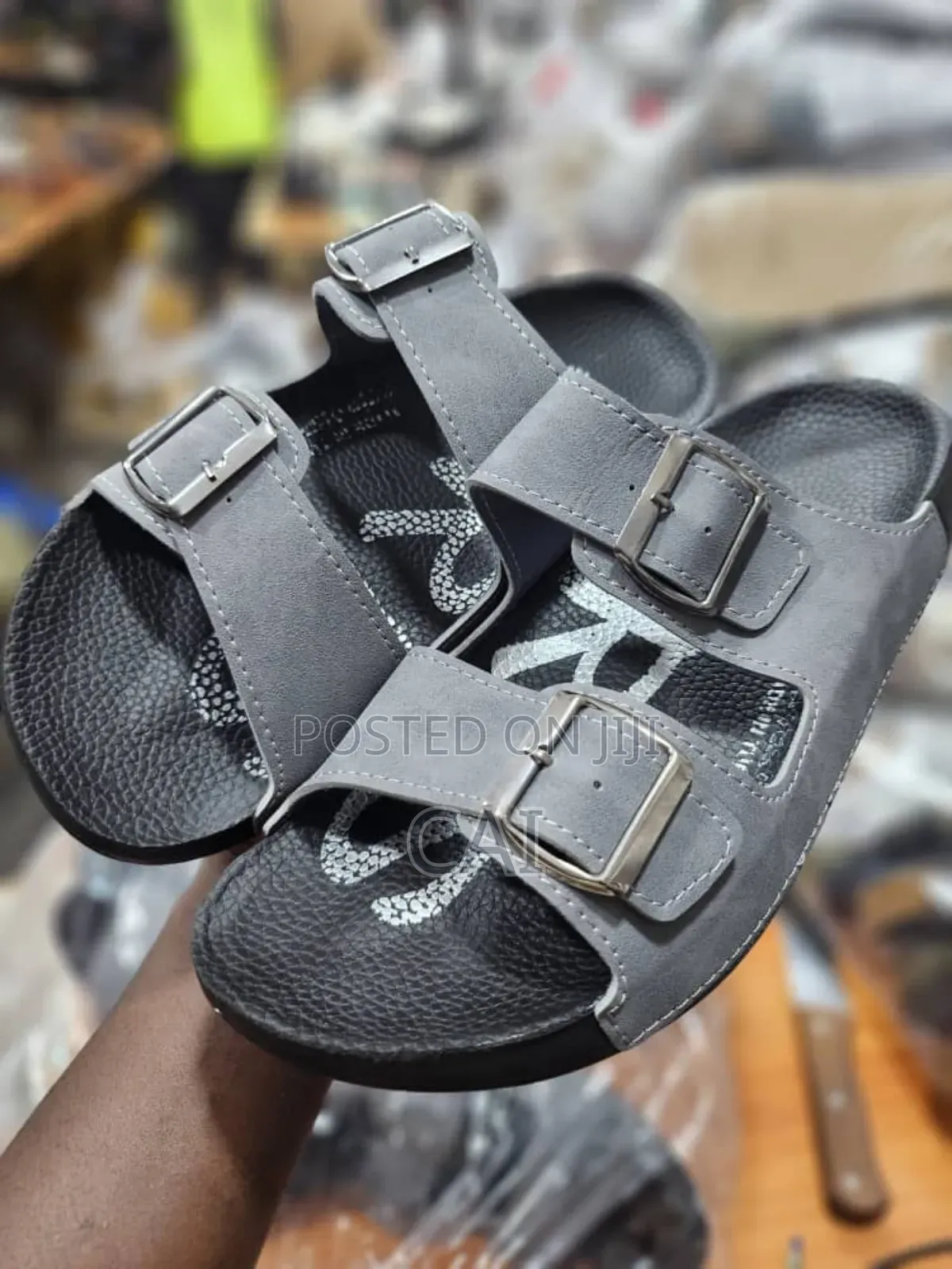 Polex Brand Men's Classic Double-Strap Sandals