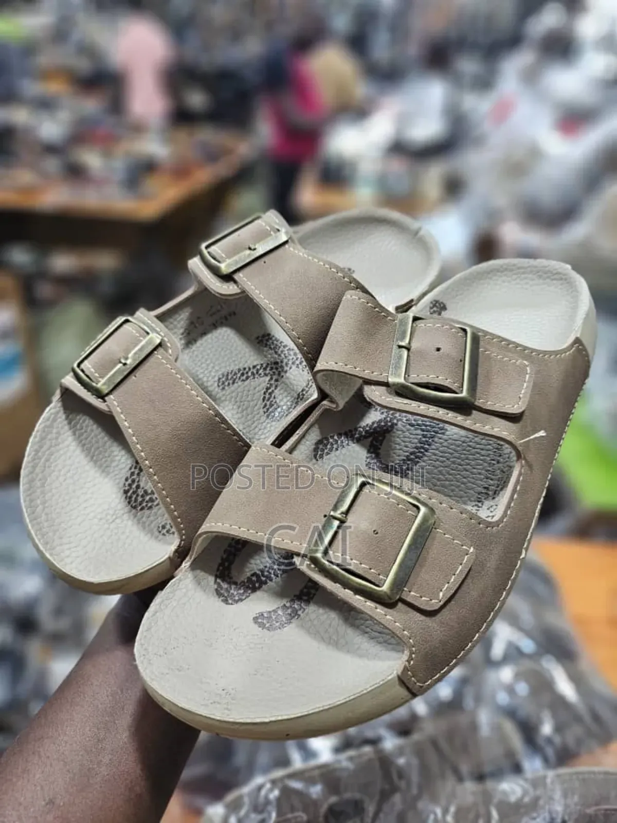 Polex Brand Men's Classic Double-Strap Sandals
