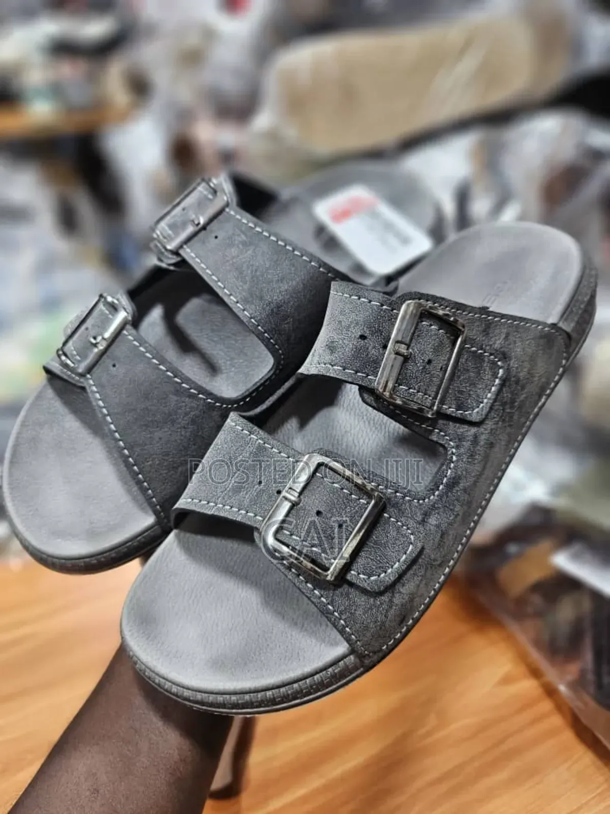 Polex Brand Men's Classic Double-Strap Sandals