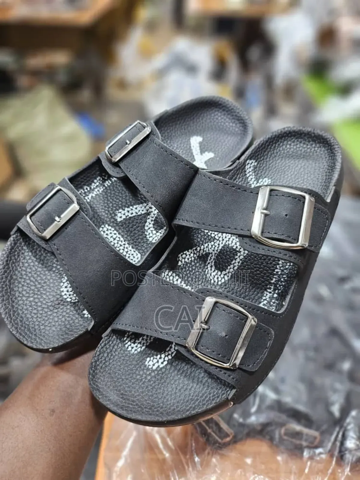 Polex Brand Men's Classic Double-Strap Sandals