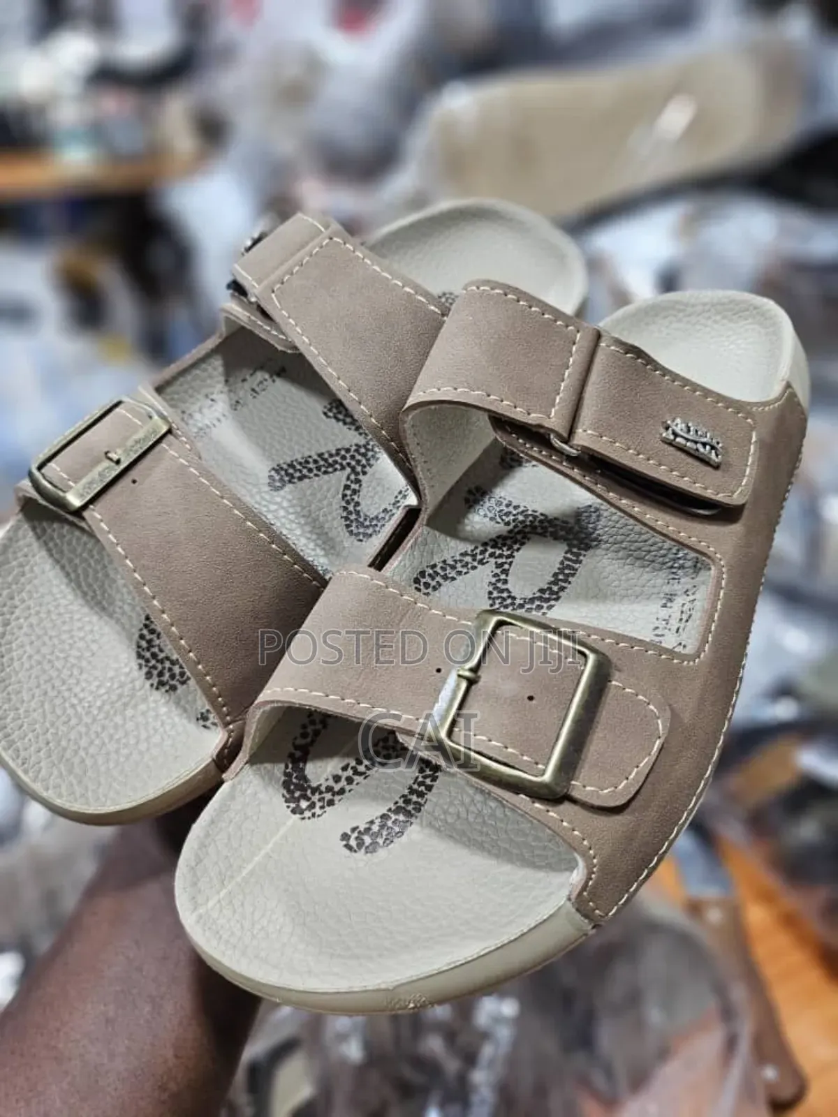 Polex Brand Men's Classic Double-Strap Sandals