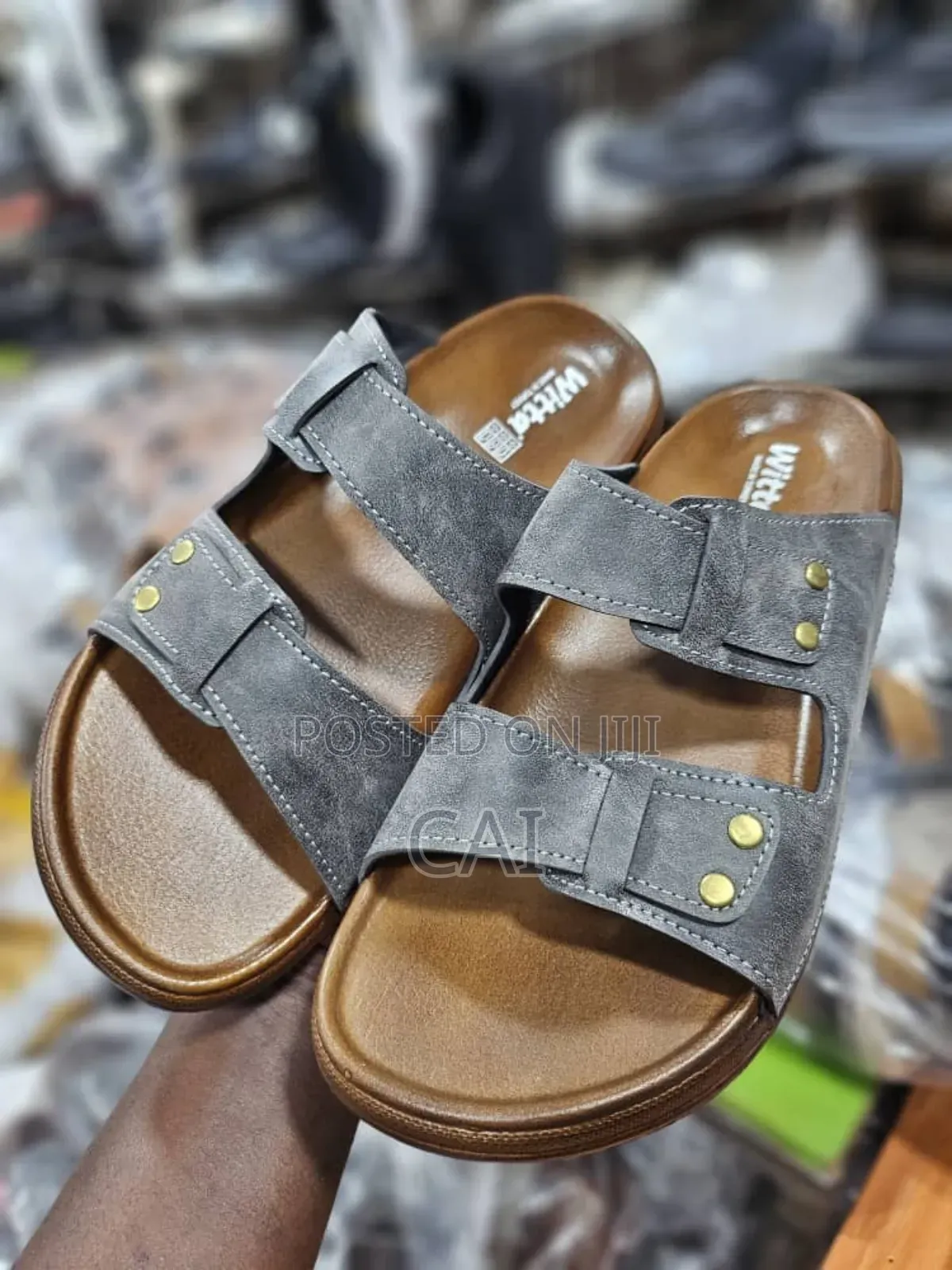 Witta Original Men's Suede Leather Buckle Sandals.