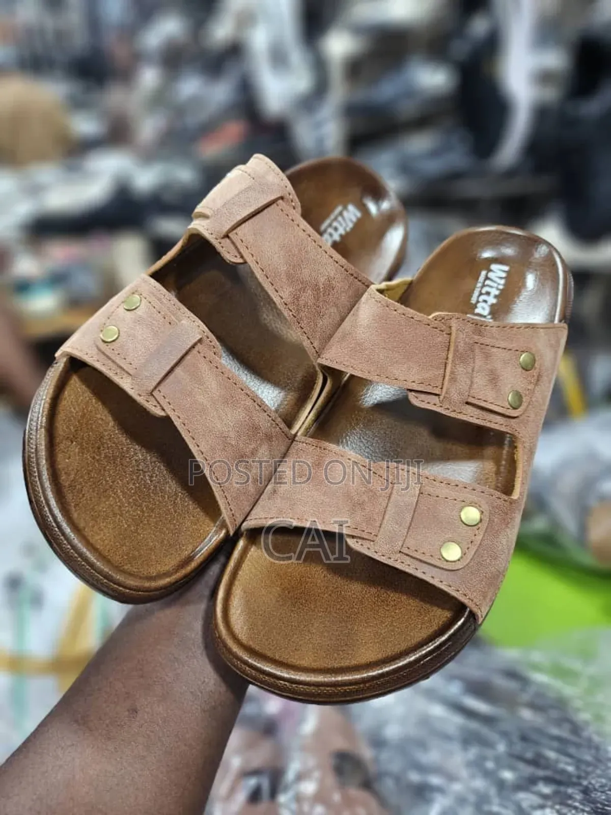 Witta Original Men's Suede Leather Buckle Sandals.
