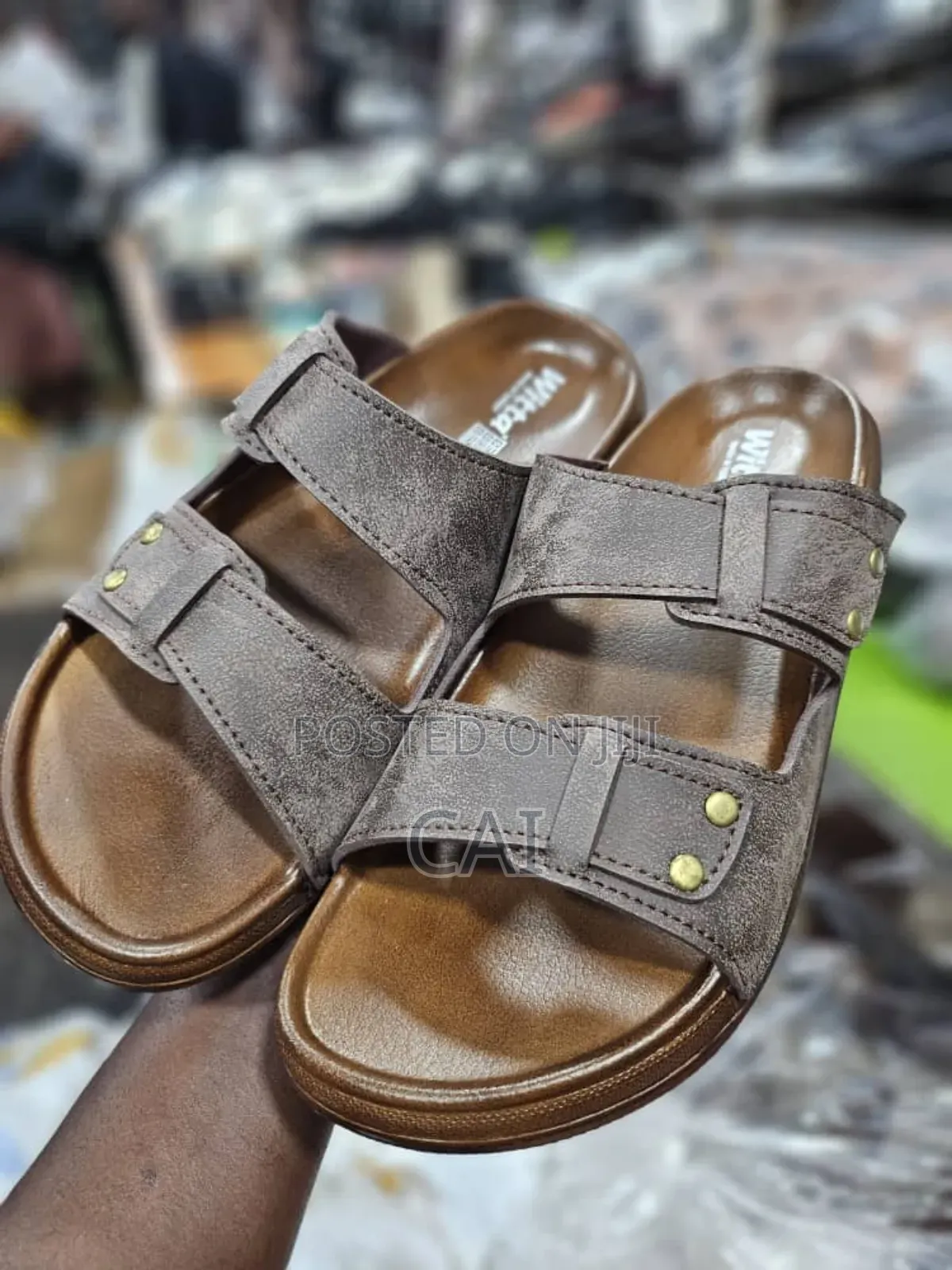 Witta Original Men's Suede Leather Buckle Sandals.