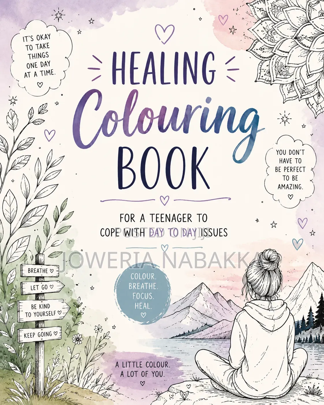 Teenagers Healing Colouring Book