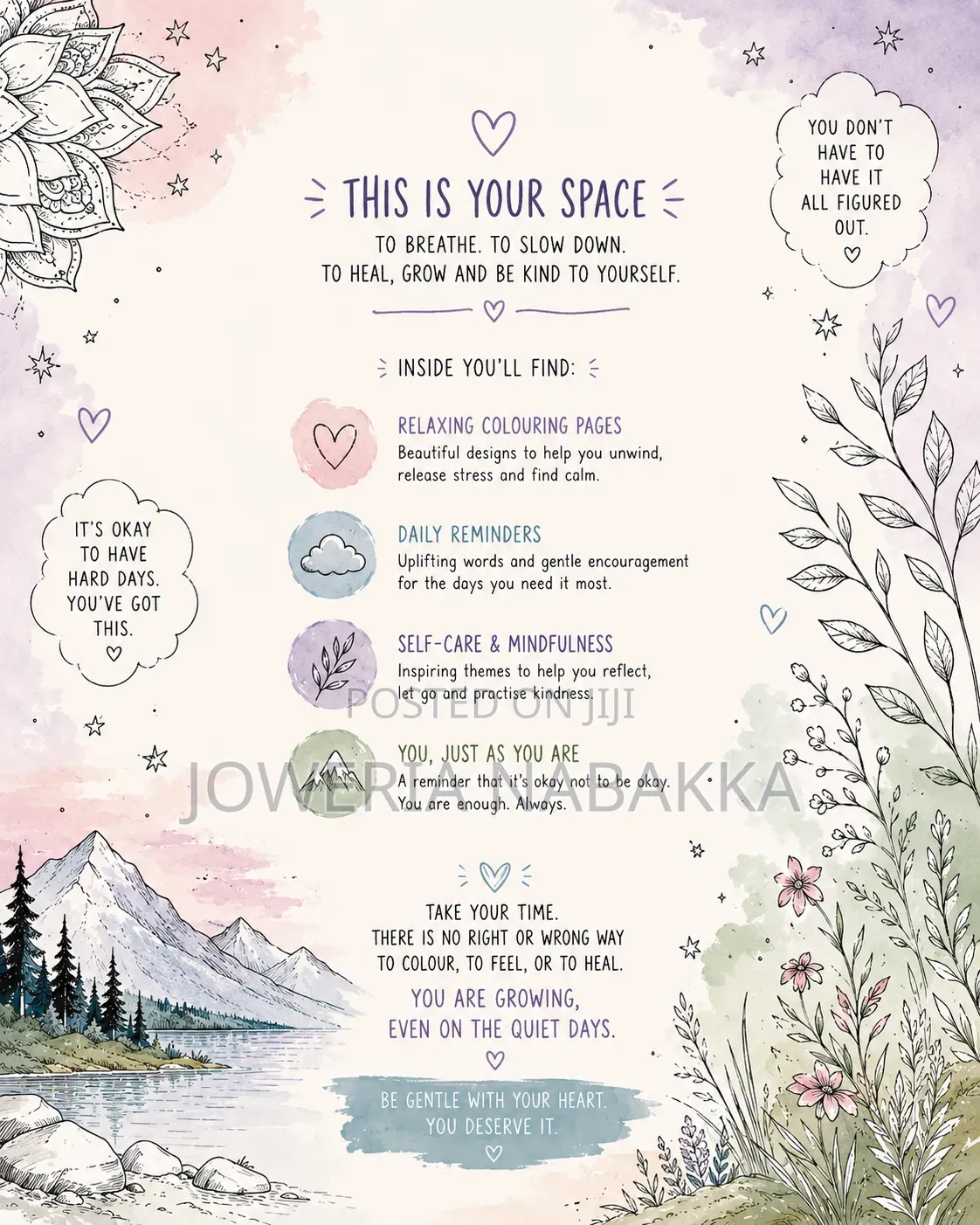 Teenagers Healing Colouring Book