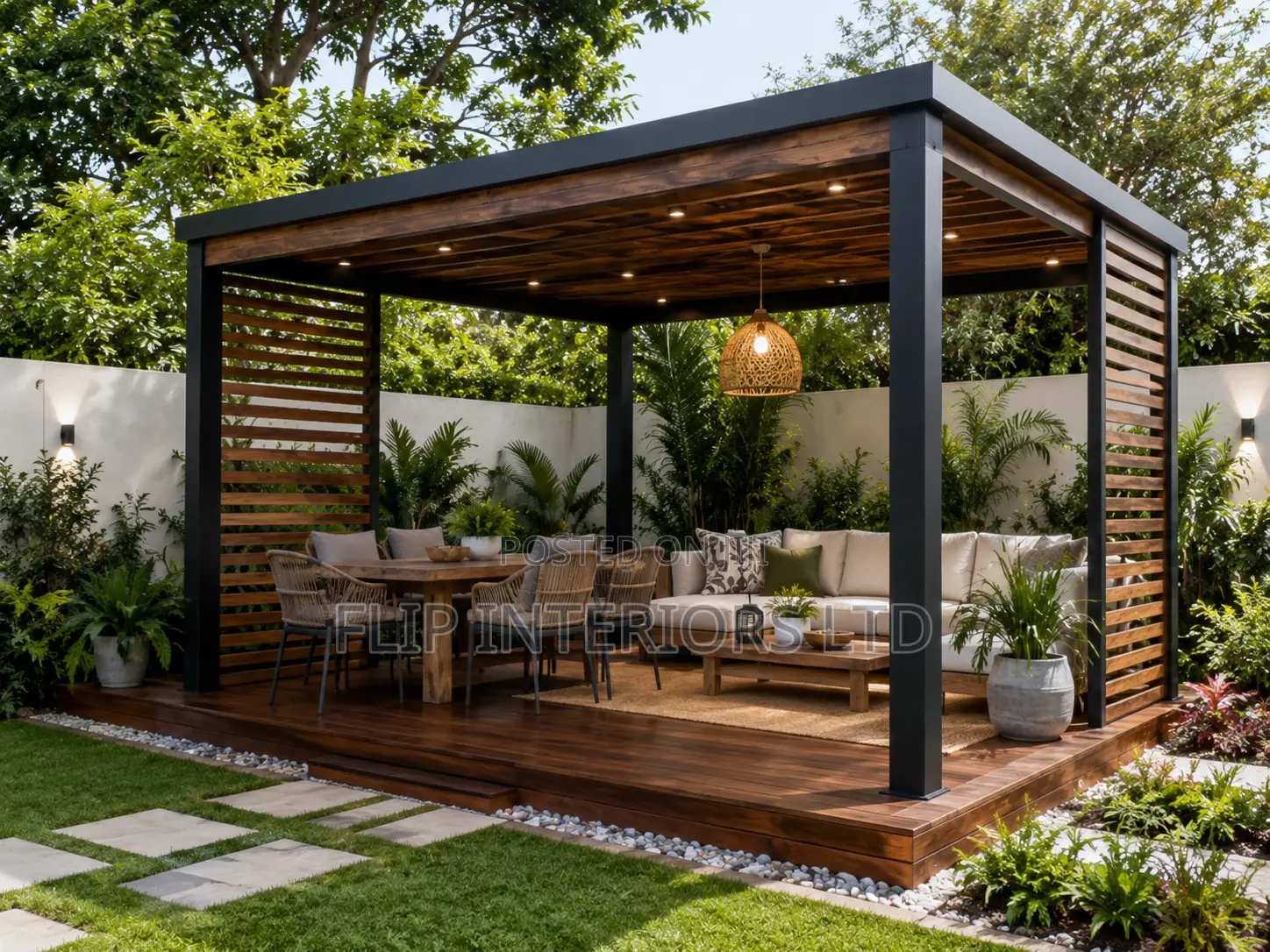 Contemporary Garden Gazebo Finishing Services