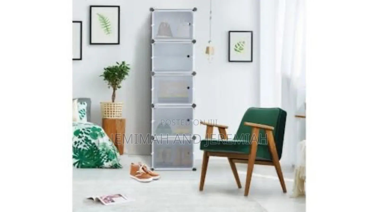 Single Column Plastic Wardrobe