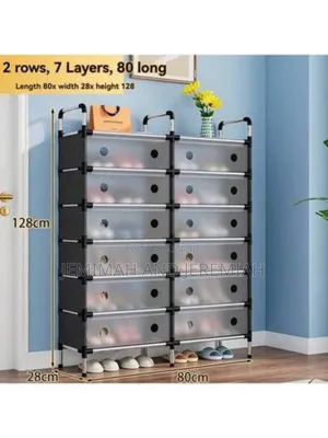 2 Column Dustproof Shoe Rack
