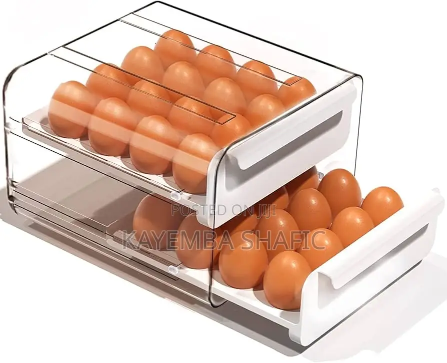 Premium Double-layer 32-grid Refrigerator Egg Storage Drawer