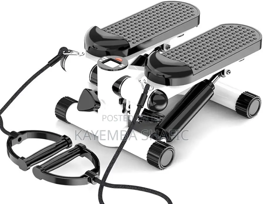 Brand New 2-in-1 Mini Stepper Exercise Machine With Resistance Bands