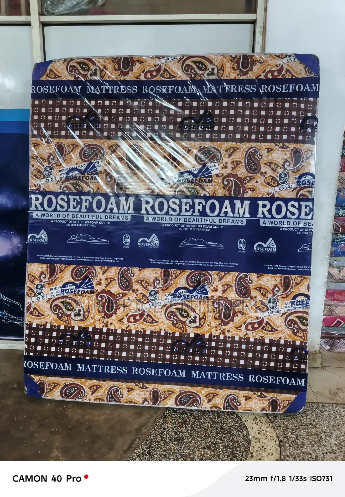 4x6 By6 Inches. Rosefoam Mattress