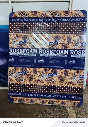 6x6 By6 Inches. Mattress Rosefoam Sealed Cover. High Quality