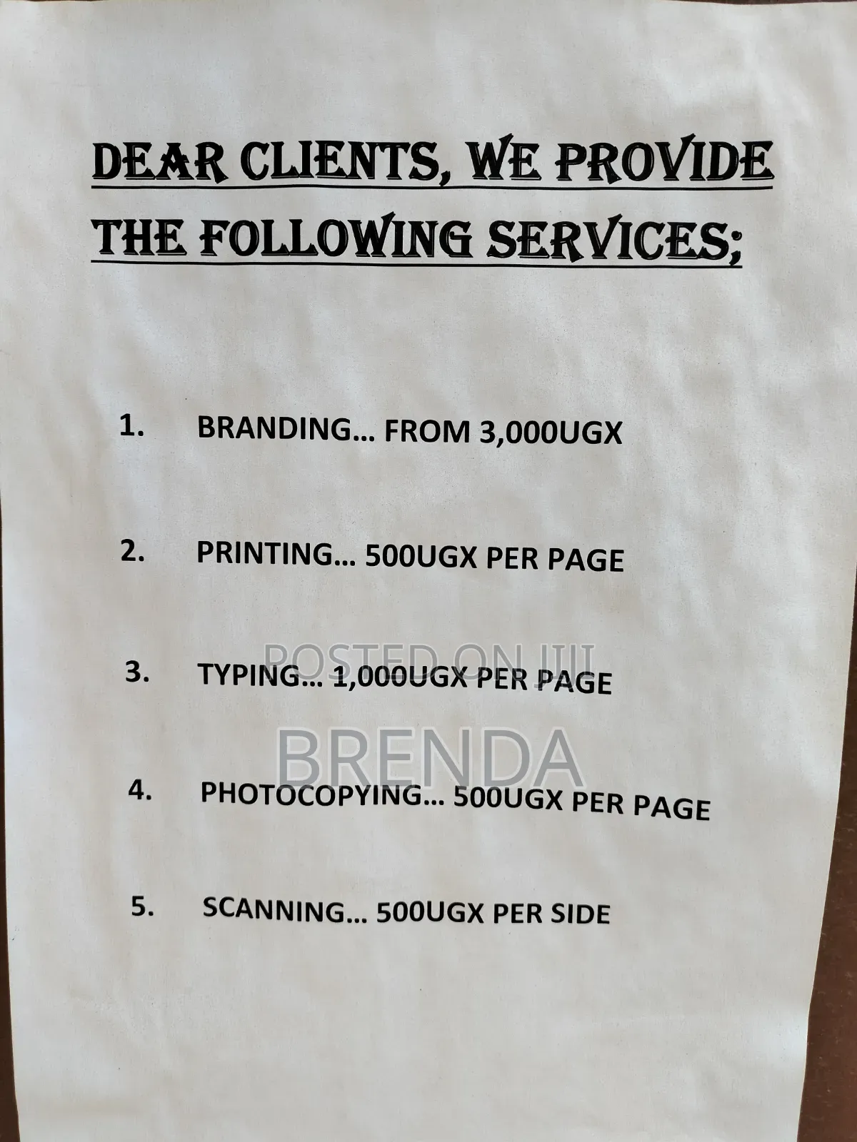 General Printing, Branding, Photocopying, Scanning Etc 