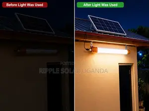 300w Solar Led Tube Light With Remote Waterproof Outdoor Lamp