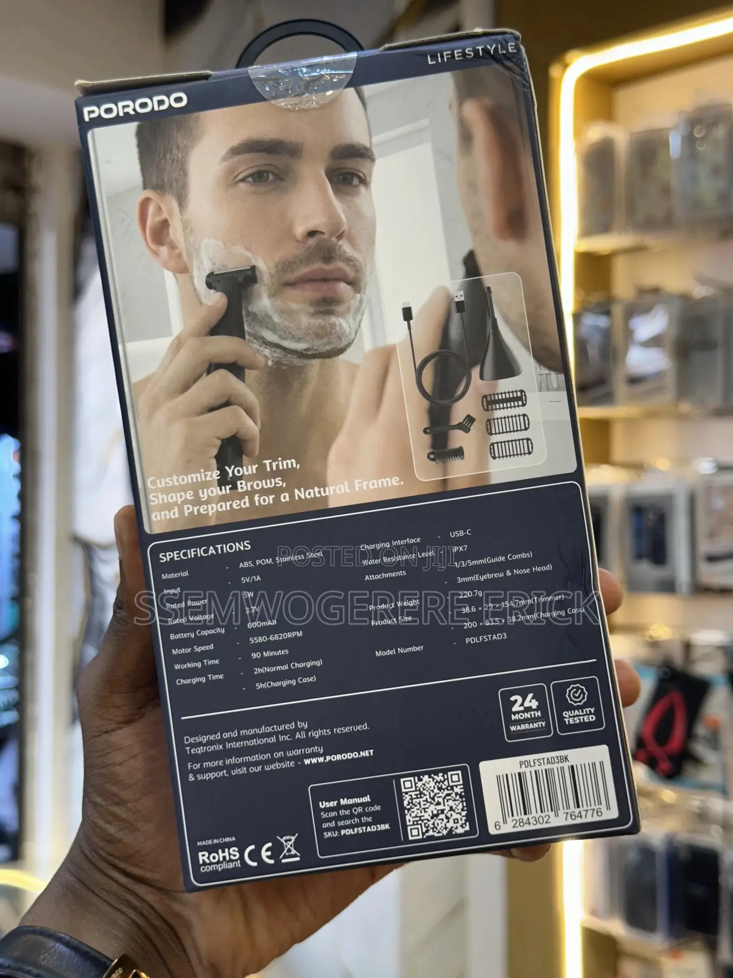 Porodo Veltrim Rechargeable Trimmer