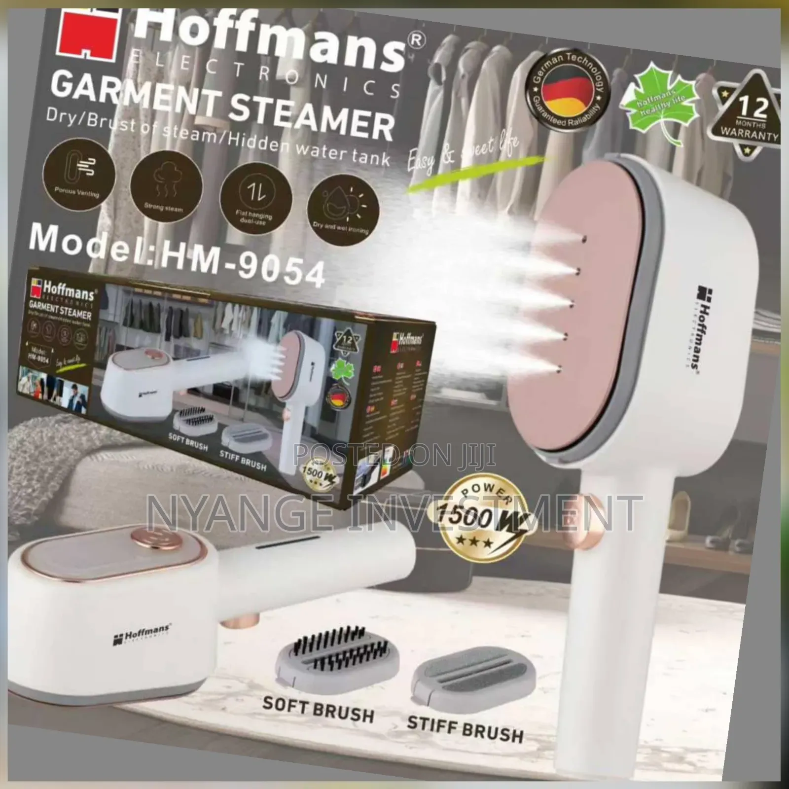Hoffmans Hand Held Steamer. Hand Garments