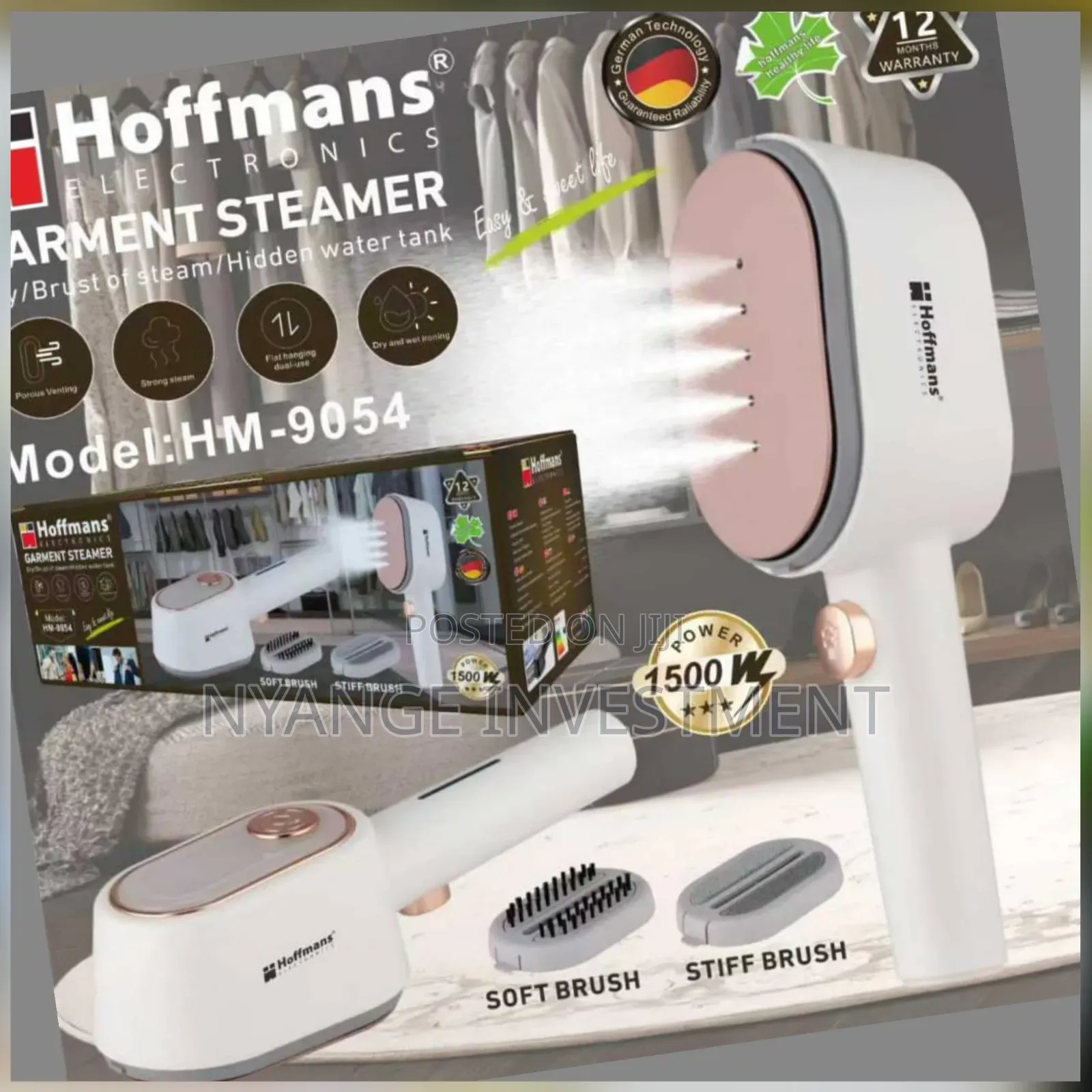 Hoffmans Hand Held Steamer. Hand Garments