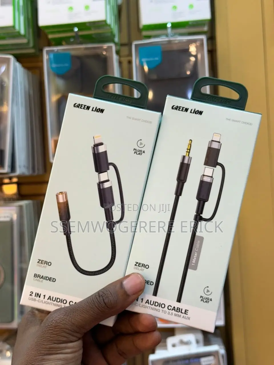 Green Lion 2 in 1 Audio Cable