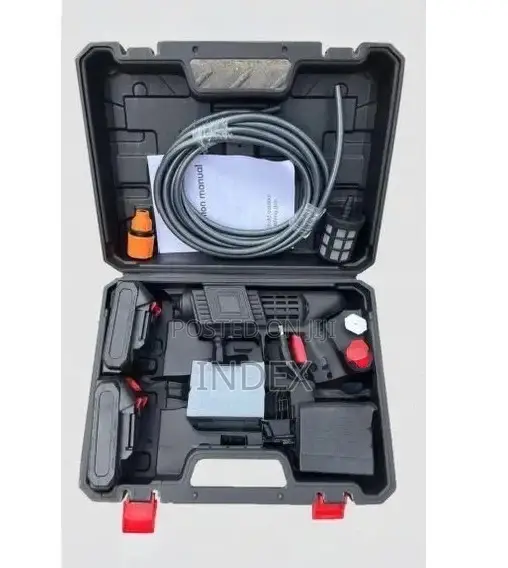 Portable Cordless High-pressure Car Wash Water Gun 2 Batteries.