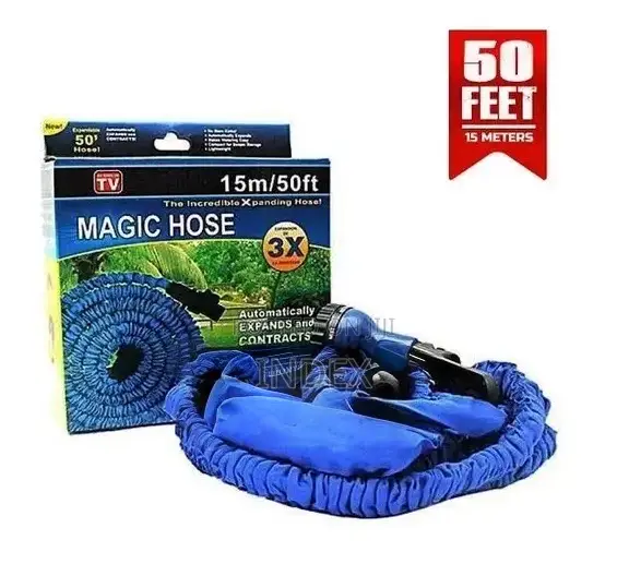 Magic Hose Expandable High Pressure Car Wash Garden Spray 15m